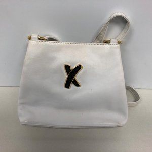 Paloma Picasso white shoulder bag w/ gold strap